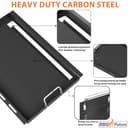 Full Size Griddle Insert with Handles for Weber Spirit 400 Series(2025 Models), Flat Top Grill Insert Replacement Parts for Weber Spirit E425 S425 E435 EP425 EP435(2025), Non-stick Carbon Steel, Black - 6