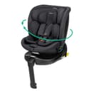 Bebeconfort RevolveFix Plus 360 i-Size, 360 Swivel Car Seat, 0-12 Years, 40-150 cm, ISOFIX Car Seat, Support Leg Installation, 360 Rotation, 8 Recline Positions, 12 Headrest Positions, Full Black - 1