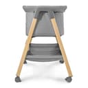 Moby-System Babybett Mili – Reisebett 0–6 Monate, Klappbar mit Matratze, Netzseiten, Stauraum, Rollen mit Bremse, Leicht & Stabil, Grau, Neugeborene, Beistellbett ohne Bohren, 9 kg Max. - 2