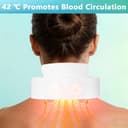 Massaggiatore Cervicale Collo, 5 Modalità 15 Livelli Elettrico Sollievo dal Dolore al Collo, Ricaricabile Neck Massager con Terapia Calore 42°C Massaggiatore Collo e Spalle per Domestico, Ufficio - 2