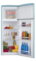 Amica KGC 15632 T Retro Kühl-/Gefrierkombination / Ice Blue (Türkis) / 144cm (H) x 55cm (B) x 62cm (T) / Retro-Design / Kühlschrank mit Gefrierfach - 3