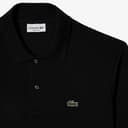 Lacoste Herren Polo-Shirt Kurzarm L1212, Männer Polo-Hemd,2 Knopf,Regular Fit,Schwarz,8 - 7
