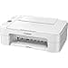 Canon PIXMA TS3351 - Stampante multifunzione a getto d'inchiostro a colori (stampa, scansione, copia, display LCD da 3,8 cm, WLAN, Print App, 4800 x 1200 Dpi), colore: Bianco - 2