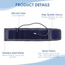 Bracciale Misuratore Pressione 22-52 cm, Misuratore di Pressione Sanguigna Bracciale Extra Large Bracciale Misuratore Pressione con 6 Connettore Compatibile con Maggior Parte Modelli - 3