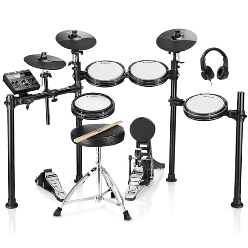 Donner DED-200 Electric Drum Set With Drum Throne/Maple Stick/Earphone/Audio Cable