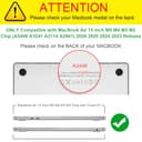 Fintie Hülle Kompatibel mit MacBook Air 15 Zoll M5 M4 M3 M2 A3448 A3241 A3114 A2941 (2026-2023), Ultradünne Hartschale Schutzhülle Snap Case Cover Kompatibel mit MacBook Air 15", Transparent - 2