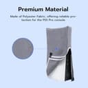 Mcbazel PS5 Pro Custodia Antipolvere, Custodia Protettiva Verticale per PS5 Pro in Tessuto di Poliestere Cationico con Ritaglio per Console Playstation 5 Pro Disc & Digital – Grigia - 4