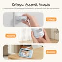 Boifun Baby Monitor con Telecamera Rotante 360° HD, Schermo IPS 5”, Audio Bidirezionale, Rilevamento Temperatura, Batteria 3050mAh, Zoom 3X, Visione Notturna,Modalità VOX, Ninne Nanne per Neonati - 6