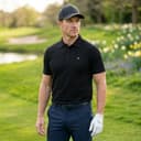 Calvin Klein Mens Campus Polo Shirt - Black - M - 3