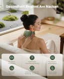 Massagegerät, 4D Nackenmassagegerät, USB Elektrische Schultermassagegerät mit Wärme, 3 Massagegrade & 2 Heizstufen, Tragbares Nacken und Schulter Shiatsu Massagegerät für Zuhause, Büro & Reise - 2