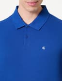 Calvin Klein Polo SS Monogram de piqué LV040EM269 S/S para Hombre, Color Azul (Chase Blue), XL, Azul (Chase Blue), XL - 2