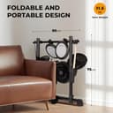 CAHAYA Batería Electrónica con Pads de Malla: Dual Trigger y 350 Sonidos – E-Drum Kit con Caja de 8", Kit Completo con Banqueta, Auriculares y Baquetas – Ideal para Niños y Principiantes - 8