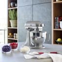 Kitchenaid Planetaria - Artisan - Robot da Cucina con testa inclinabile e 3 accessori - 4.8 L - Impastatrice - Color Argento placcato - 5