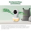 LeapFrog LF815HD Smart Video Baby Monitor with 5 Inch HD Colour Display, WiFi, Temperature/Humidity Sensor, Wide Angle Lens, Coloured Night Light, 8X Zoom, App Function, Wall Mounting, White - 6
