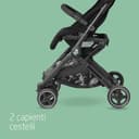 Maxi-Cosi Lara2 Passeggino Leggero per Bambini 0 - 4 anni, 0 - 22 kg, Passeggino da Viaggio Pieghevole Chiusura Compatta, Reclinabile 3 Posizioni, Tessuti Traspiranti, 2 Cestelli, Essential Black - 6