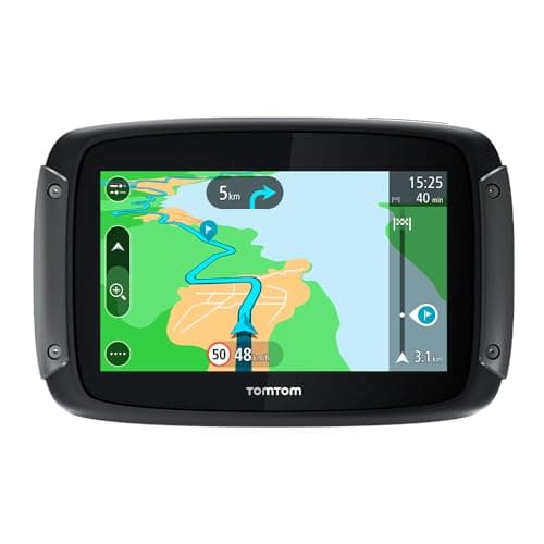 TomTom Navigatore Satellitare per Moto Rider 500 (Mappe Europa 49 Paesi, Percorsi Tortuosi e Collinari per Moto, Aggiornamenti Tramite Wi-Fi, Avvisi Traffico e Autovelox)