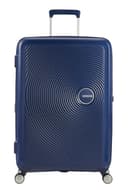 American Tourister Soundbox - Trolley L Espandibile Valigia, 77 cm, 97/110 L, Blu (Midnight Navy) - 1