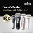 Braun Smart IPL Geräte Haarentfernung Silk·expert Pro 5 — Professionelle Dauerhafte und Schmerzfreie Laser Haarentfernung für Zuhause, Designed in Germany — Inkl. Etui, 1 Aufsatz — PL5100, Weiß/Gold - 4