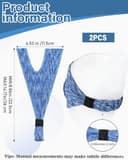 2 Piezas Máscara para jugar,Compatible con Auriculares Meta Quest 3/Quest 3S, 4 PZS VR Máscaras Transpirable para VR Auriculares PS VR2/Meta Quest Pro/Meta Quest 2/HTC Vive (Negro + Azul) - 2