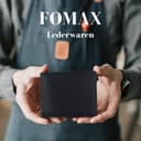 FOMAX Herren Geldbörse aus echtem Leder mit RFID Schutz, Echtleder Querformat Portemonnaie für Männer, Schwarz - 6