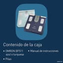OMRON BF511 báscula de baño con 8 sensores para medir composición corporal, IMC y grasa. Ideal para adultos y niños (+6 años). Capacidad máxima de 150 kg - 7