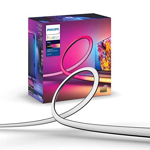 Philips Hue Play Gradient Lightstrip 55", Strisce LED Smart, Strisce luminose a LED per illuminazione sorround sincronizzata con colori TV, Luci Smart