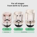 My Babiie MBCS300 Easy 360° Spin R129 Baby Car Seat – Top Tether, ISOFIX, Birth to 12yrs (40-150cm), i-Size, ERF, Group 0+/1/2/3, Rotating 360 Swivel - Pink Leopard - 4