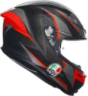 AGV K-6 S Slashcut Helmet, black/grey/red, S (55/56) - 6