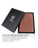 TRAVANDO Cartera Hombre Dublin con Bloqueador RFID, Billetera Negra, Tarjetero, Monedero Varón, Portamonedas, Regalo Wallet Vertical Bolsillo Botón a presión, Ranuras (Marrón) - 7