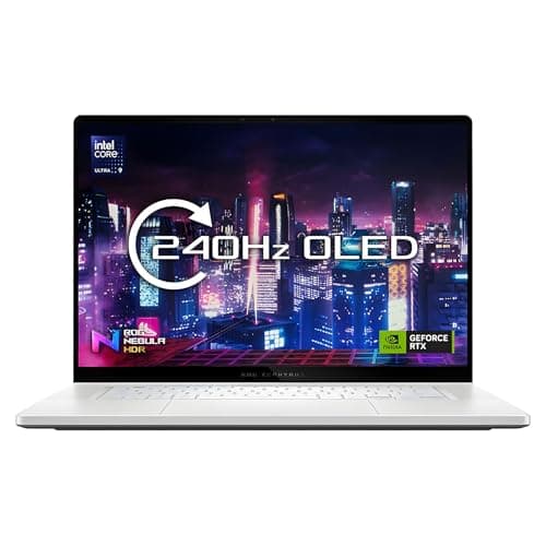 ASUS ROG Zephyrus G16 GU605 Gaming Laptop | Intel Core Ultra 9 185H | 32GB RAM | 1TB SSD | Nvidia GeForce RTX 4070 8GB | QHD+ OLED Display | 240Hz | Windows 11 Home | White
