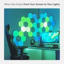 Nanoleaf Shapes Hexagon Erweiterungspack, 25 zusätzliche LED Panels - Smarte Modulare RGBW WLAN 16 Mio. Farben Wandleuchte Innen, Musik & Bildschirm Sync, Funktioniert mit Alexa, Deko & Gaming - 5