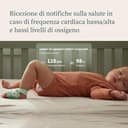 Owlet Dream Sock - Baby Monitor Intelligente - Monitora in tempo reale frequenza cardiaca e livelli di ossigeno - Blue Avio (Bedtime Blue) - 2