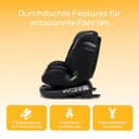 Osann Eno360 2 – 360 Grad drehbarer Kindersitz, i-Size Kinderautositz ab Geburt 0 – 12 Jahre, mitwachsender Reboarder mit Isofix (40-150 cm) – All Black - 3