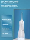 Hydropulse Pro – Portable Water Flosser with 4 Modes, Water Flossers for Teeth Cordless Oral Irrigator Dental Water Jet Electric Tooth Flosser with 320ML Water Tank, Rechargeable Teeth Cleaner (Black) - 2