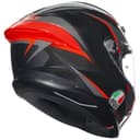 AGV K6 S Slashcut Integralhelm Schwarz/Grau/Rot Premium Motorradhelm leicht mit Pinlock & Kommunikationsvorbereitung L - 6