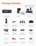 Vantrue N4 Pro S 4K 3 Channel DashCam, 4K+1080P+2.5K Dash Cam Front and Rear Inside, 24H Parking Mode, Voice & APP Control, STARVIS 2 HDR Night Vision, Dash Camera with WiFi/GPS for Cars, Suppport 1TB - 9