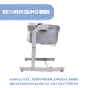 Chicco Next2Me Magic Evo, Beistellbett, Babybett für Neugeborene, mit Schaukelmodus, Aufklappbar, 11 Höhenstufen, einstellbare Höhe, 4 Räder, inklusive Matratze und Reisetasche, Hellgrau - 3