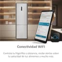 Haier HDPW5618DNPW Frigorifero Combinato 352L, No Frost Multiflow, My Zone, Humidity Zone, Inverter, Silenziatore 35dB - Bianco - 4