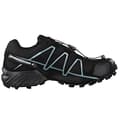 SALOMON Speedcross 4 Gore-Tex, Scarpe da Ginnastica Basse Donna, Nero Black Metallic Bubble Blue, 39 1/3 EU - 8