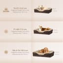 EHEYCIGA Cama Ortopedica y Viscoelastica para Perro Extra Grande 106x76x18.5 cm, Memory Foam Sofa para Perros Lavable, Cama Gato Suave, Marrón - 5