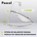 LIONELO Pascal baby bouncer delicadas vibraciones 12 melodías incorporadas con control de volumen ajuste del respaldo barra de juguetes interactivos plegable a tamaño compacto (Grey Dove) - 3