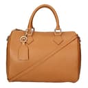 Chicca Borse Borsa donna bauletto a mano 30x23x18cm vera pelle dollaro artigianale - Cuoio - 1