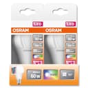 Osram STAR+ RGBW LED Lampe mit E27 Sockel, RGB-Farben per Fernbedienung änderbar, 9.7W, klassische Birnenform, Ersatz für 60W-Glühbirne, matt, LED Retrofit RGBW lamps with remote control, Einzelpack - 11