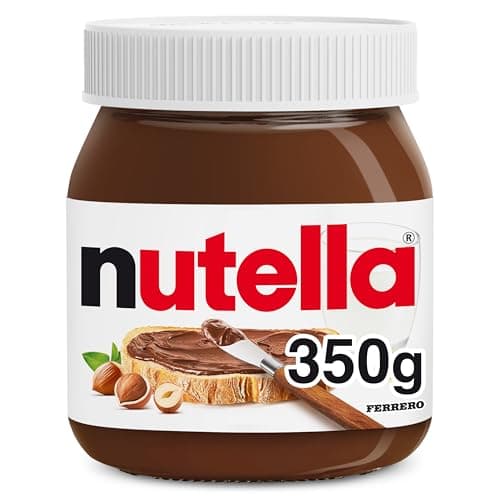 Nutella Hazelnut Chocolate Spread Jar for Pancakes, Unique Recipe for a Smooth Texture and an Unmistakable Taste, Pack of 1 x 350g