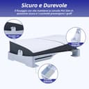 Tolesum Supporto Orizzontale per PS5 Slim/PS5 Pro, Stabile Supporto Base Antiscivolo per Facile Dissipazione del Calore Compatibile con la Console PlayStation 5 Slim Disc&Digital- NON per PS5(Bianco) - 3