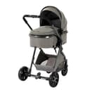 Magic ZC 3 in 1 Pushchair Pram Travel System, Baby Stroller 3 in 1 with Reversible Two Pushing Modes, Newborn Infant Carriage One-Click Folding, Toddler Buggy Aluminum Frame (V9 Deep Grey) - 7