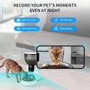 Comedero Automático Gatos Perros Cámara 1080P WiFi 5G/2.4G, Dispensador Inteligente 4L App Control, Visión Nocturna Audio Bidireccional, 10 Comidas Programables Detección Movimiento - 3