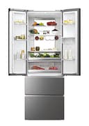 Haier HFW7720EWMP / French Door/Edelstahlfront / 477 Liter/MyZone Plus/Humidity Zone/Wasserspender/Smart Home: Integriertes Wi-Fi/Auch per hOn App steuerbar, 70 cm Breite - 2