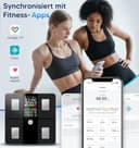 GE Körperfettwaage Digital mit Großem Display, Smart Waage mit Körperfett und Muskelmasse mit APP 14 Körpermaße BMI Bluetooth Personenwaage bis 180 kg / 400 lb - 6