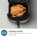 Philips Airfryer 2000 Series – Standard 6.2L Heißluftfritteuse mit Sichtfenster, RapidAir Technologie, 90% weniger Fett, leicht zu Reinigen, Touchscreen, energie- & platzsparend (NA230/00) - 7